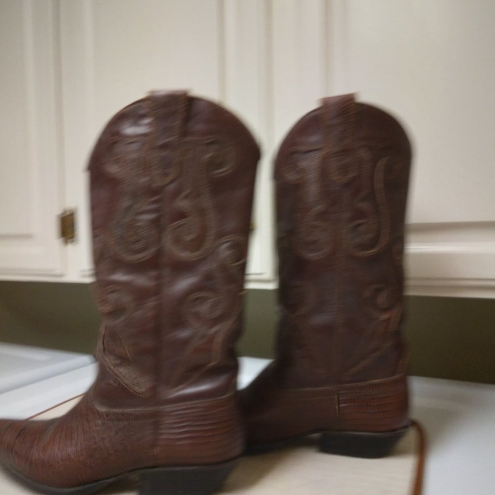 Vintage brazilian leather boots